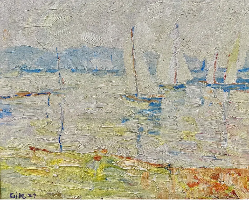 Selden Gile, Tiburon Bay, oil on board